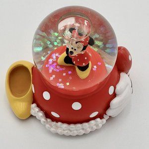 Disney Minnie And Mickey mouse mini snow globes Lot Of 3